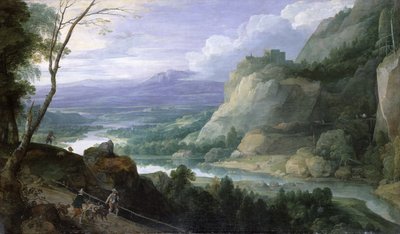 Horská krajina, 1620 od Jacques Fouquieres